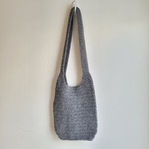 NWT EILEEN FISHER Knit 100% Alpaca Tote Shoulder Bag Gray